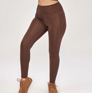 Girlfriend Collective brown Earth Compressive high-rise leggings size XXL